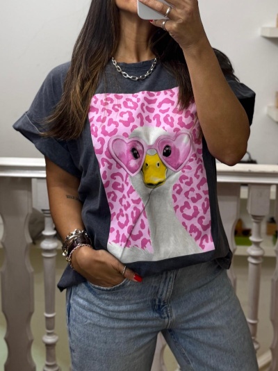 T-shirt Pink Duck | Várias Cores
