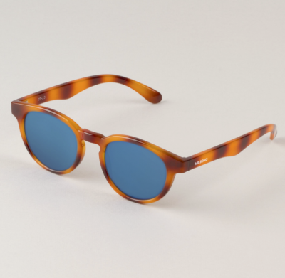 Tortoise Trastevere with dark blue lenses