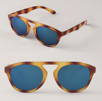 Tortoise Wynwood with Dark Blue Lenses