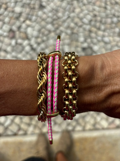 Pulseira Malha LV | Várias Cores