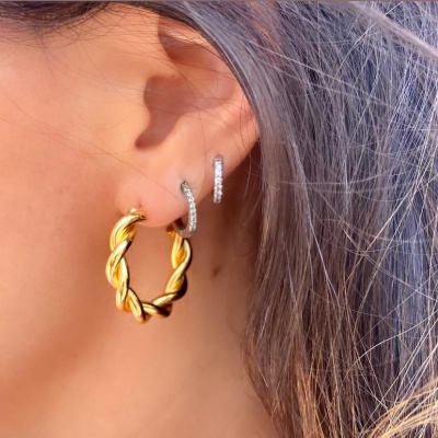 Argolas Saint-Tropez Douradas | Grandes