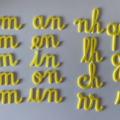 Dígrafos # Amarelo # 1 unidade de cada