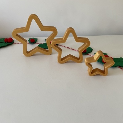 3 Estrelas decorativas de Natal