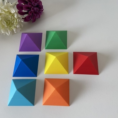 Pirâmides Energéticas para radiestesia - Individuais - 5 cm de base