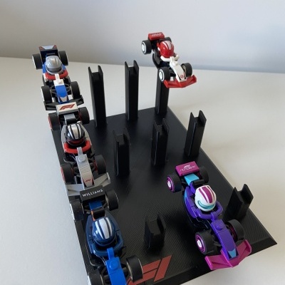 Suporte para mini carros de F1 LEGO - Modelo 1