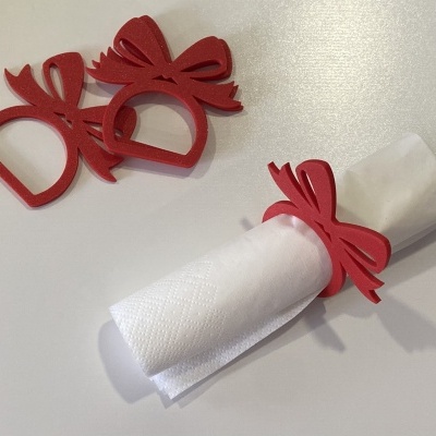 Argolas para guardanapos # Laço