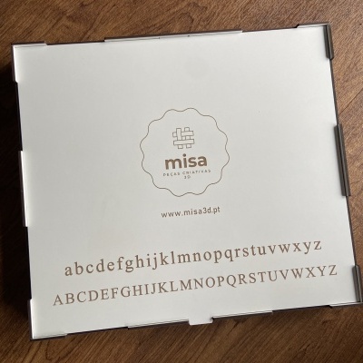 Caixa organizadora # Alfabetos letra de imprensa [2] Times New Roman