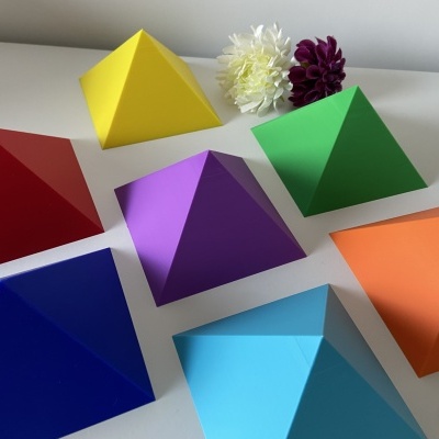 Pirâmides Energéticas para radiestesia - Individuais - 9 cm de base