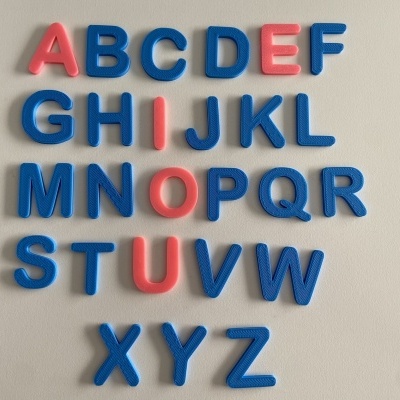 Alfabeto móvel # Letras de imprensa # maiúsculas # 1 unidade de cada letra