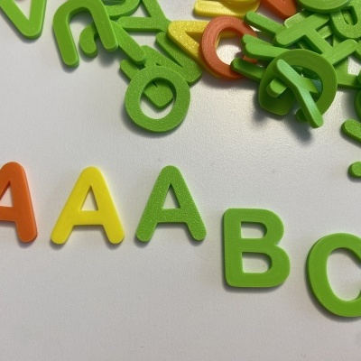 Alfabeto móvel # Letras de imprensa # maiúsculas