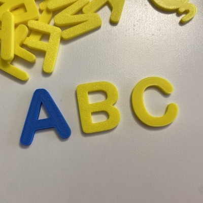 Alfabeto móvel # Letras de imprensa # maiúsculas