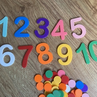 Números e contadores # Cores variadas