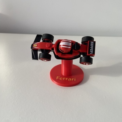 Suporte individual para mini carro de F1 LEGO - Ferrari