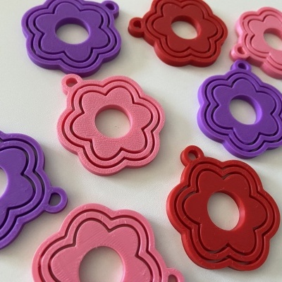 Fidget Toys # 14 # Pendente Flor