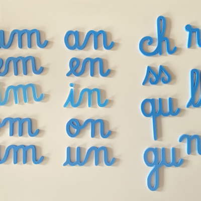 Dígrafos # Azul # 1 unidade de cada