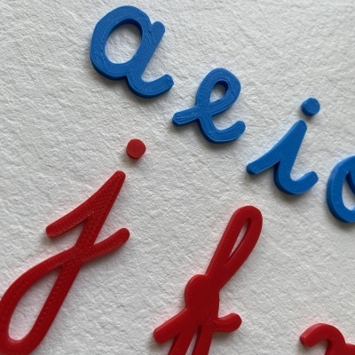 Alfabeto móvel # Letras cursivas # Minúsculas