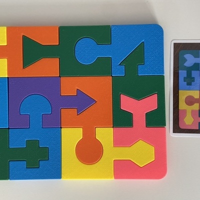 Puzzle educativo # 4 cores