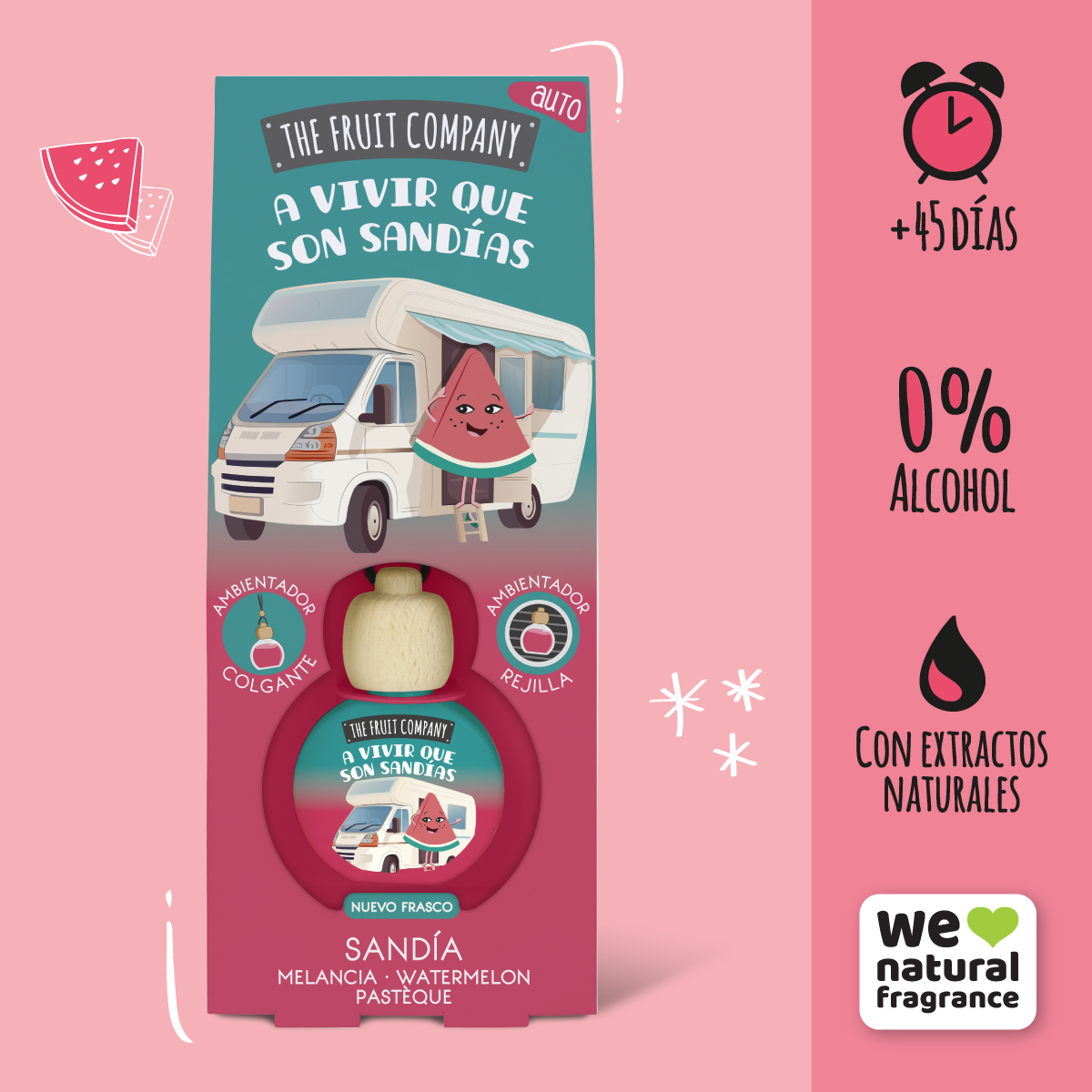 AMBIENTADOR P/ CARRO - MELANCIA TFC