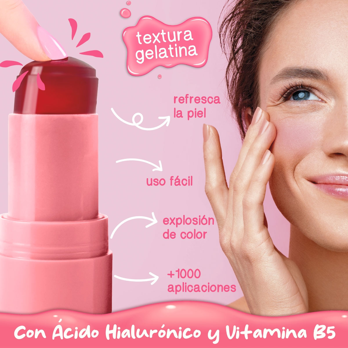 BLUSH GELATINA - LÁBIOS E BOCHECHAS