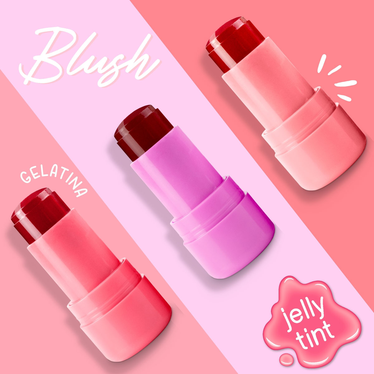BLUSH GELATINA - LÁBIOS E BOCHECHAS