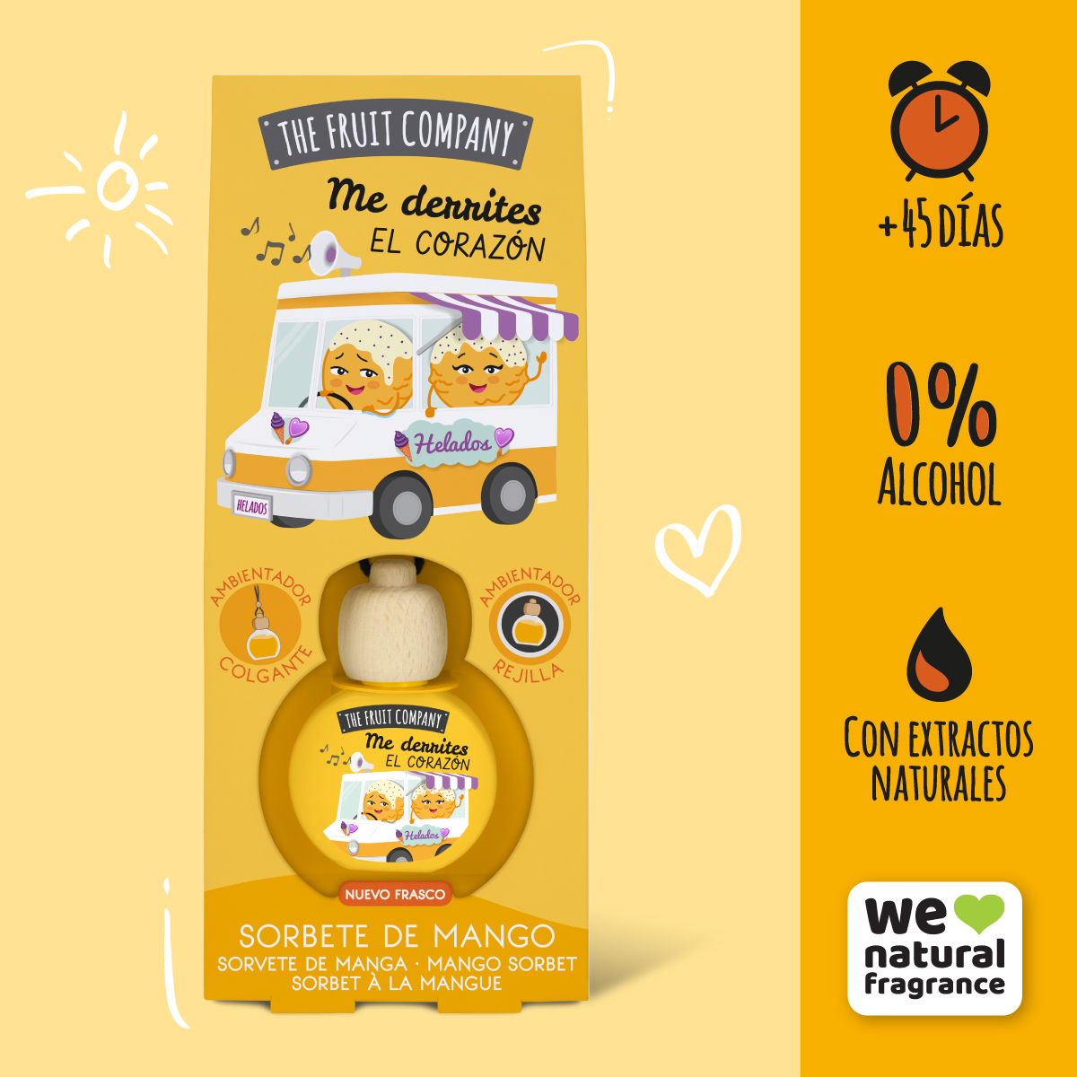 AMBIENTADOR P/ CARRO - GELADO DE MANGA TFC