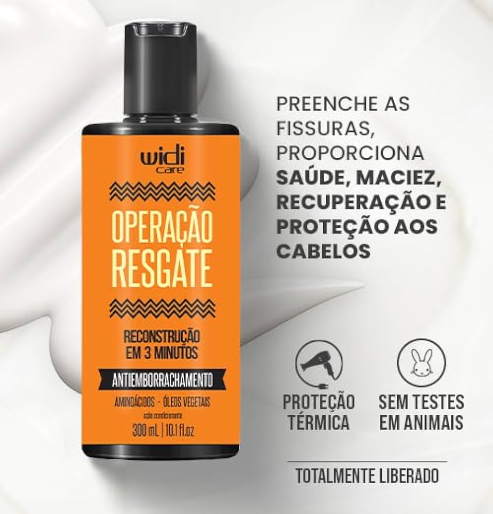 MÁSCARA OPERAÇÃO RESGATE ANTI-EMBORRACHAMENTO WIDI CARE 300ML
