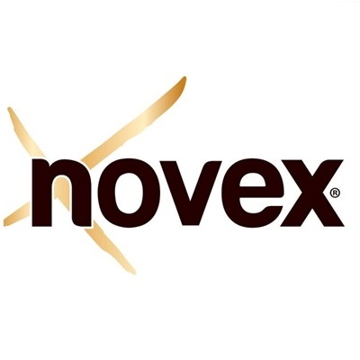 Logótipo da marca Novex com símbolo X dourado