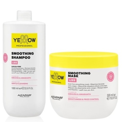 Pack Shampoo 1000ml + Máscara 500ml Smoothing Liss Yellow