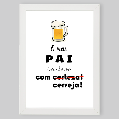 Moldura "Pai com cerveja"