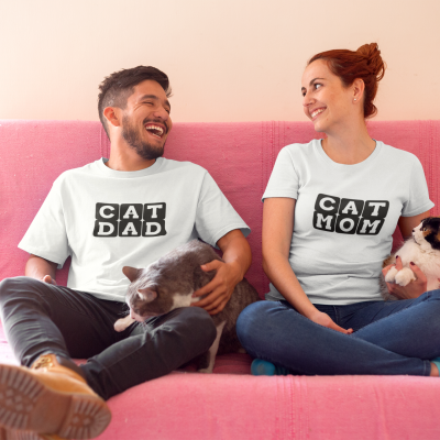 T-shirt - "Cat Dad / Mom"