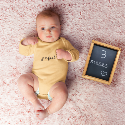 Placa decorativa Ardósia -  "Meses Bebé" - Reutilizável