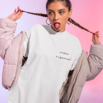 T-shirt Atitude - "cresce e aparece"