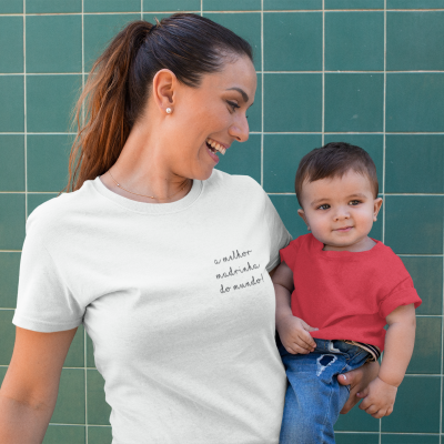 T-shirt - "a melhor madrinha do mundo!"