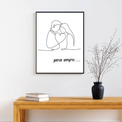 Moldura A4/A3 "Para sempre"