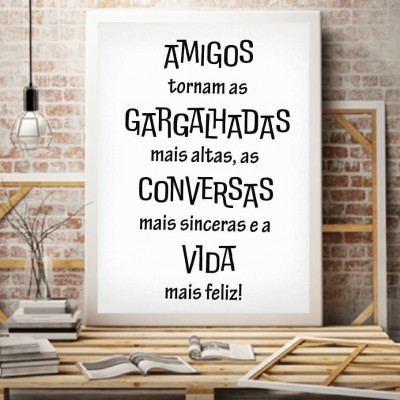 Moldura A4/A3 "Amigos"