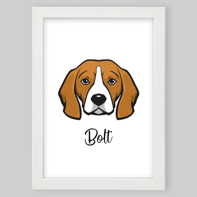 Moldura "Beagle" - Personalizável