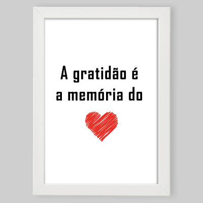 Moldura "Gratidão Coração"