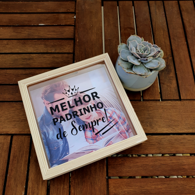 Mealheiro "Melhor Padrinho de Sempre" - Personalizável