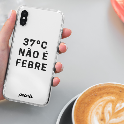 Capa Transparente "37 Não é febre"