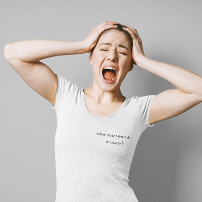 T-shirt Atitude - "não me comas o caco"