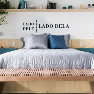 Vinil Decorativo - "Lado dela"