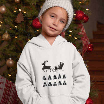 Camisola Grossa de Natal c/ Capuz - "Feliz Natal"