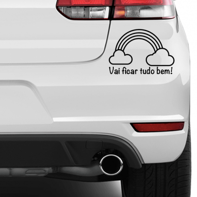 Vinil Decorativo "Vai ficar tudo bem"