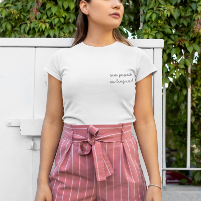 T-shirt Atitude - "sem papas na língua"