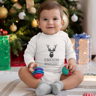 Body de Natal - "Rena de Natal"