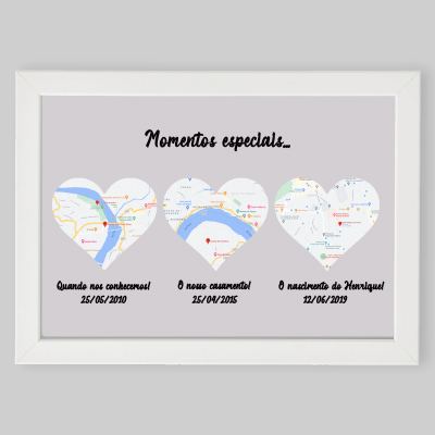 Moldura "Momentos especiais" - Personalizável