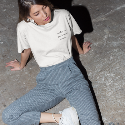 T-shirt Atitude - "meter a pata na poça"