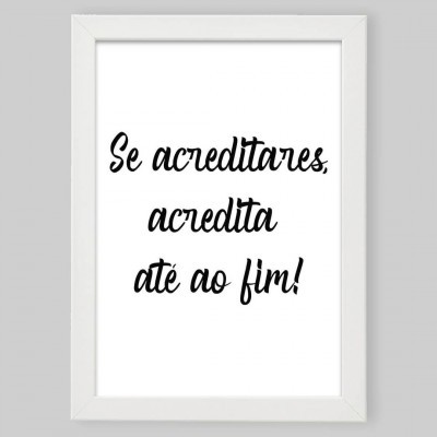 Moldura A4/A3 "Acreditar"