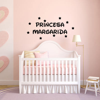 Vinil Decorativo Princesa - Personalizavél