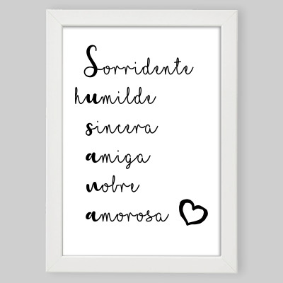 Moldura "Adjetivos Susana" - Personalizável